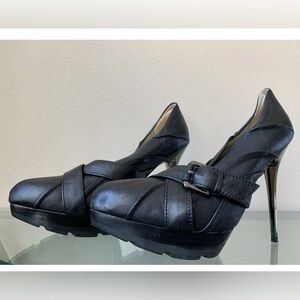 Mea Shadow Black Heeled Shoes